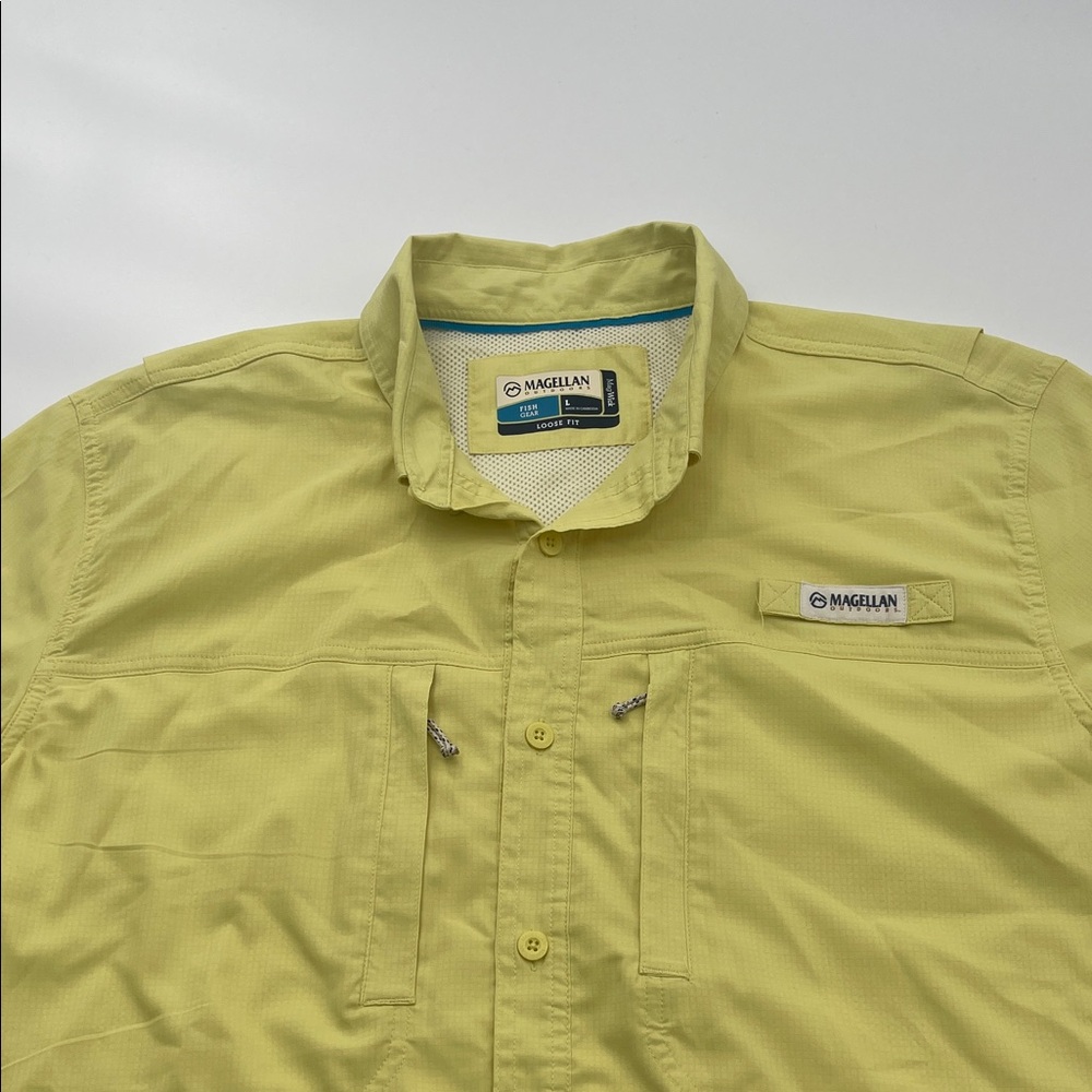 Magellan outdoors Yellow fish gear loose fit Shirt - Picture 3 of 9